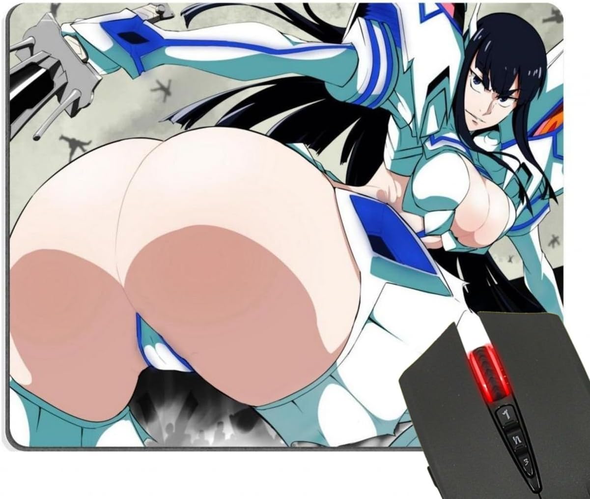 Kill La Kill Kiryuin Satsuki Kamui Customized Print Rectangle Diy Mouse Mat Pad Mousepad