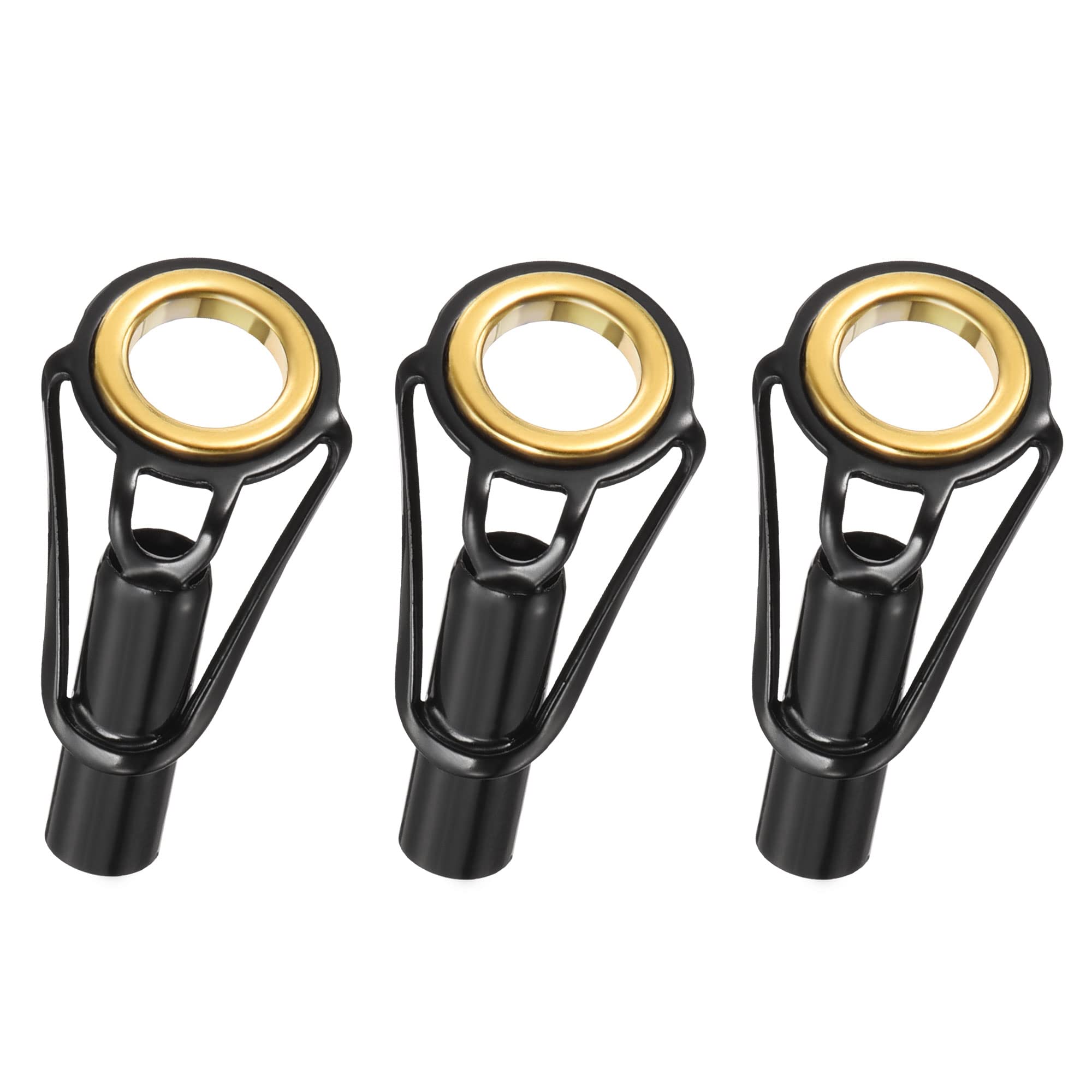 PATIKIL 4.8mm Tube Dia Fishing Rod Tips Repair Kit, 3pcs Stainless Steel Ring Guide for Saltwater Freshwater Fishing