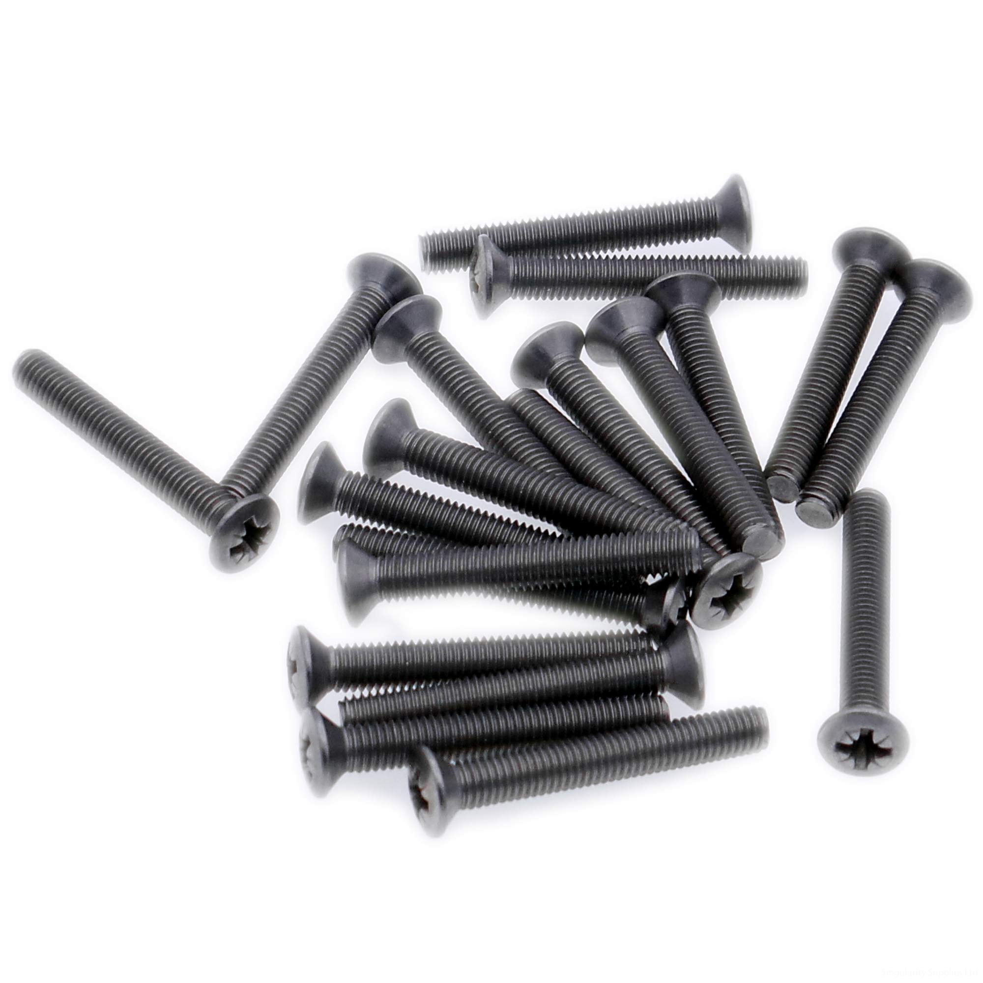 M4 (4mm x 20mm) Pozi Raised Countersunk Machine Screw (Bolt) - Stainless Steel (A2) (Pack of 20)