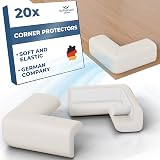 Hoffenbach 20x Baby Corner Protectors Soft Foam Edge Guard White