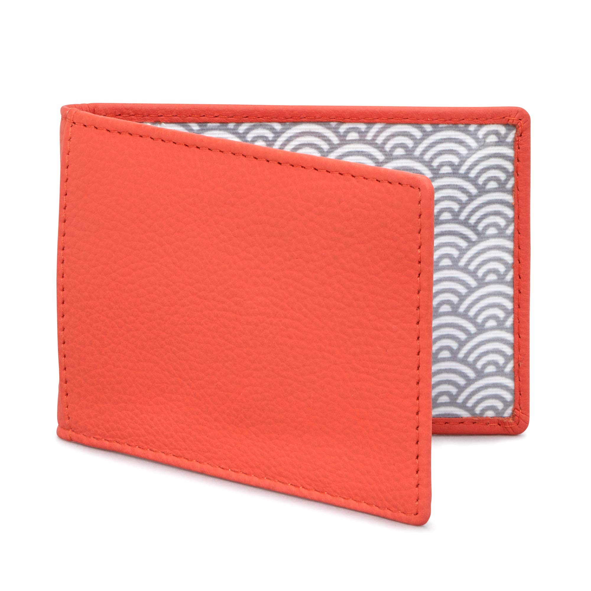 Duke Leather Travel Pass Holder by Yoshi (Coral)