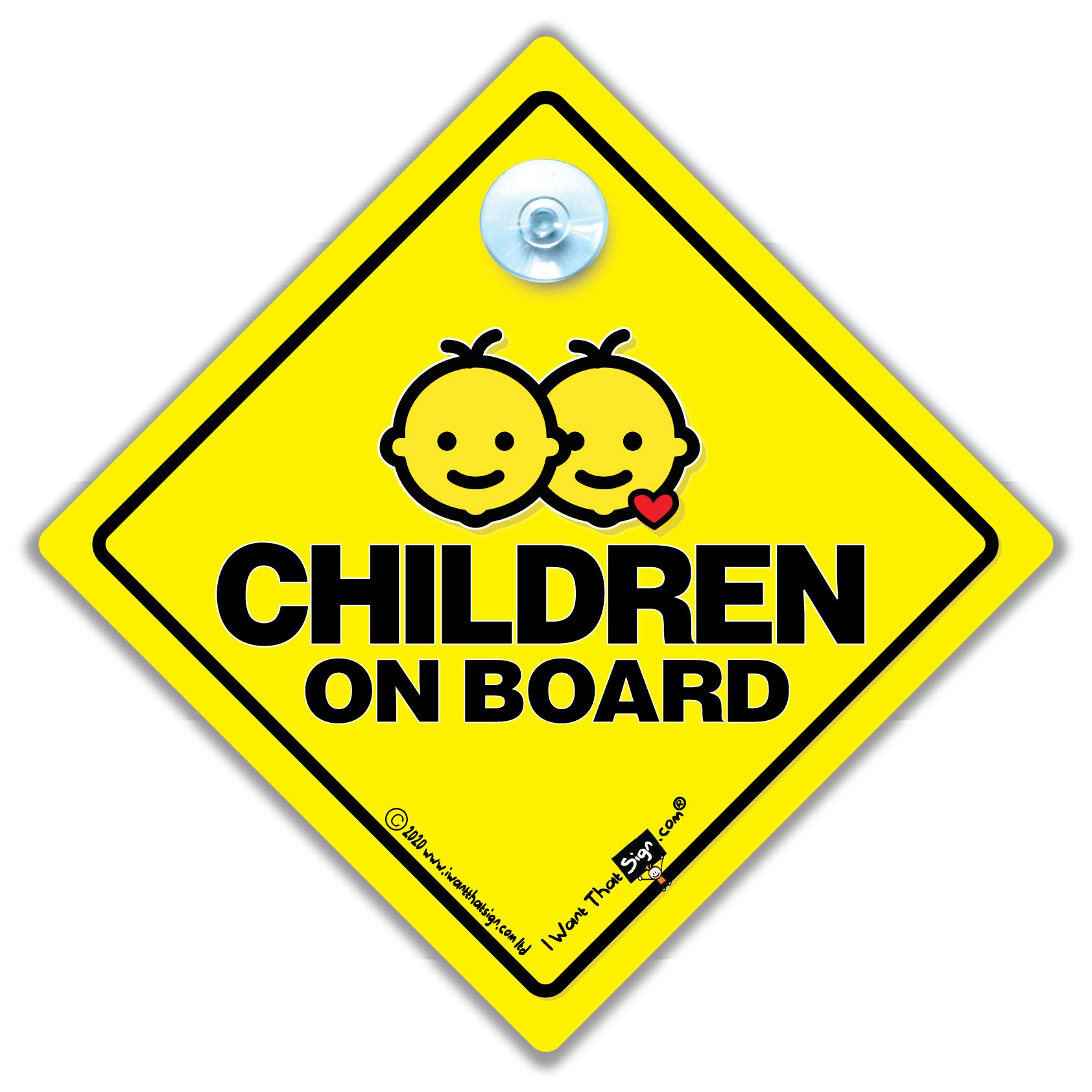 Children On Board Car Sign, Baby On Board Sign 14 cm