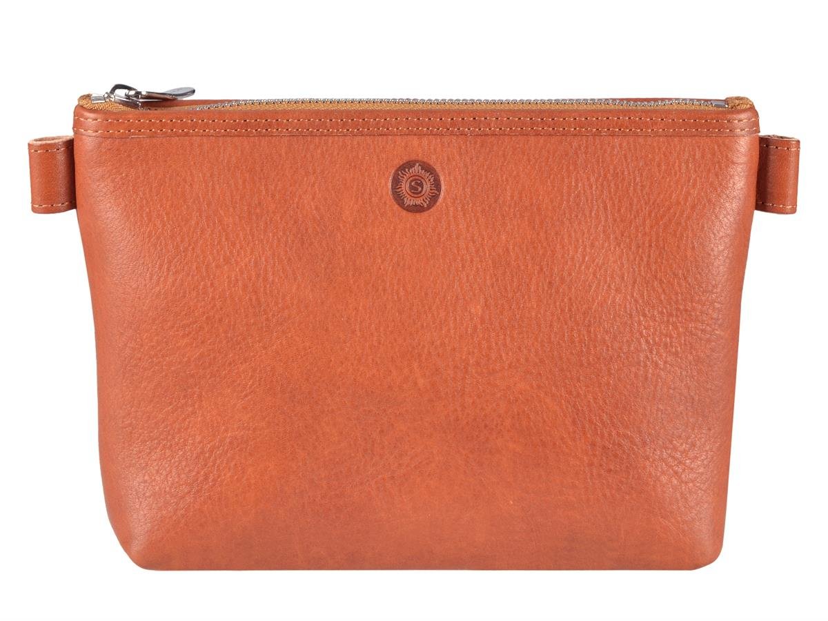 Silvretta High-Quality Cosmetic Bag Natural Genuine Leather