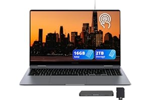 Samsung Galaxy Book4 2-in-1 15.6" FHD AMOLED Touchscreen Laptop, Intel Core i7 150U, 16GB DDR5 RAM, 2TB Storage(1TB SSD+1TB D