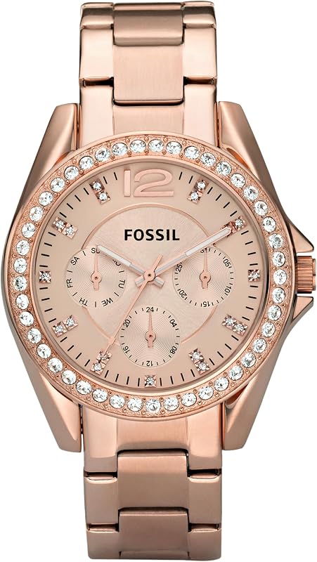 Riley Watch für Damen, Quarz-Chronographenwerk mit Edelstahl- oder Lederarmband
