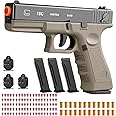 Soft Bullet Toy Gun - Semi-Automatic Handgun with Shell Ejection and Auto Rebound,Gun Toy for Teen Boys,Tactical Target Shooting Game