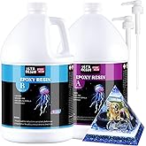 2 Gallon Epoxy Resin with Pumps, Bubble Free Resin Epoxy Kit, Crystal Clear Epoxy Resin and Hardener for DIY Art, Molds,Craft