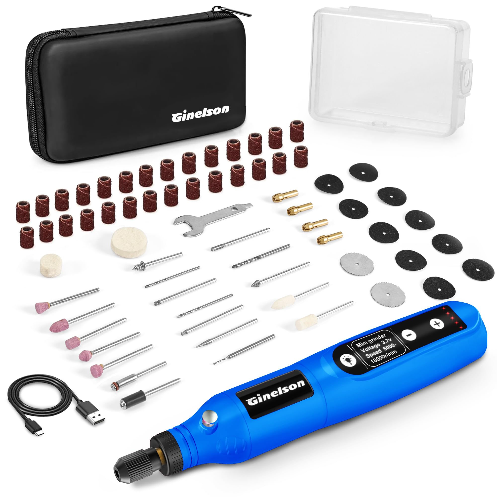 Ginelson ミニルーター 5段変速 70PCS ブルーの商品画像