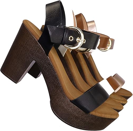 block heel clog sandals