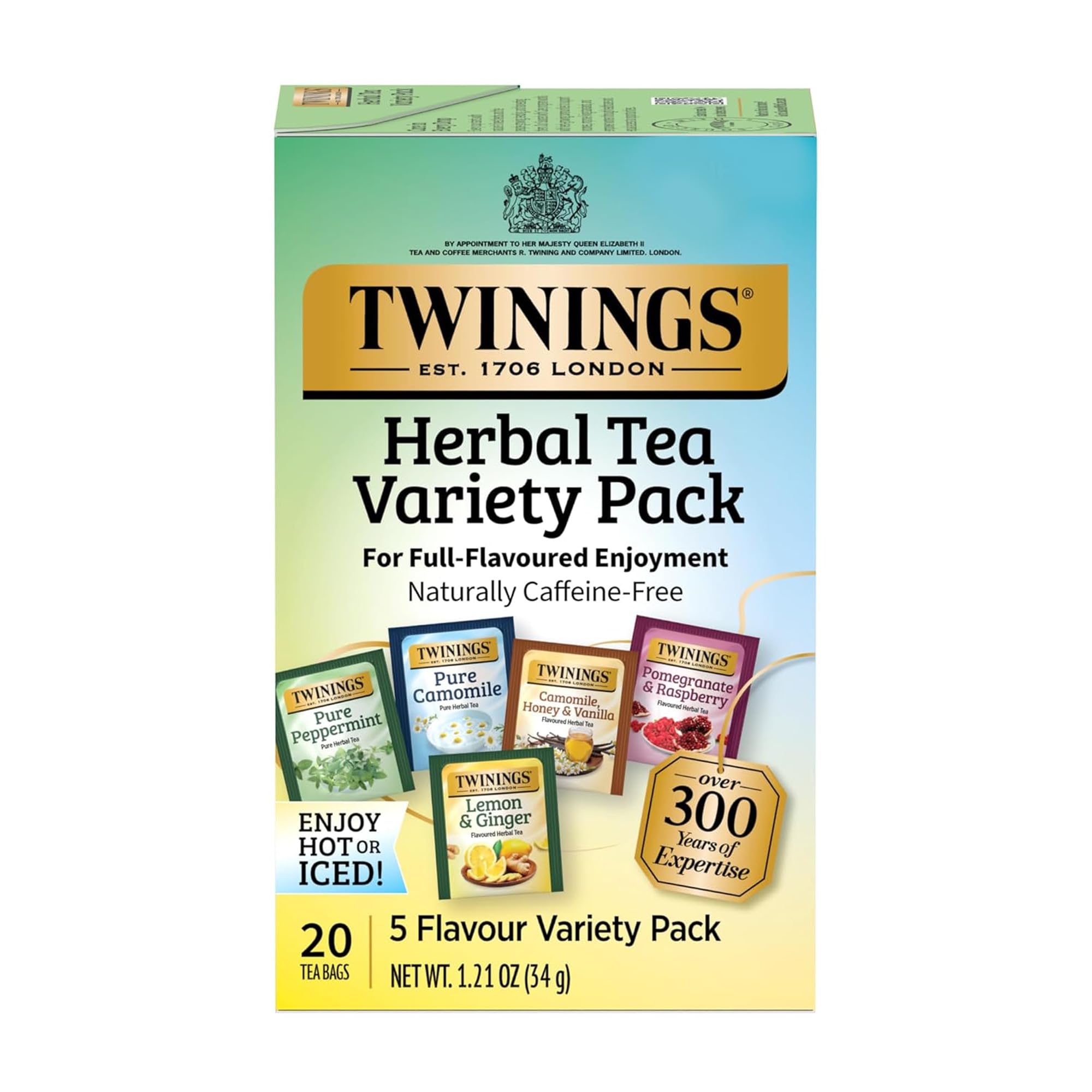 Twinings Herbal Tea Variety Pack, 20 Count