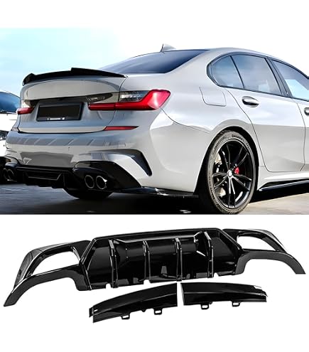 Difusor De Parachoques Trasero Compatible Con BMW Serie 3 F30 F31 F35