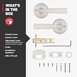 Kwikset Perth Interior Privacy Door Handle with