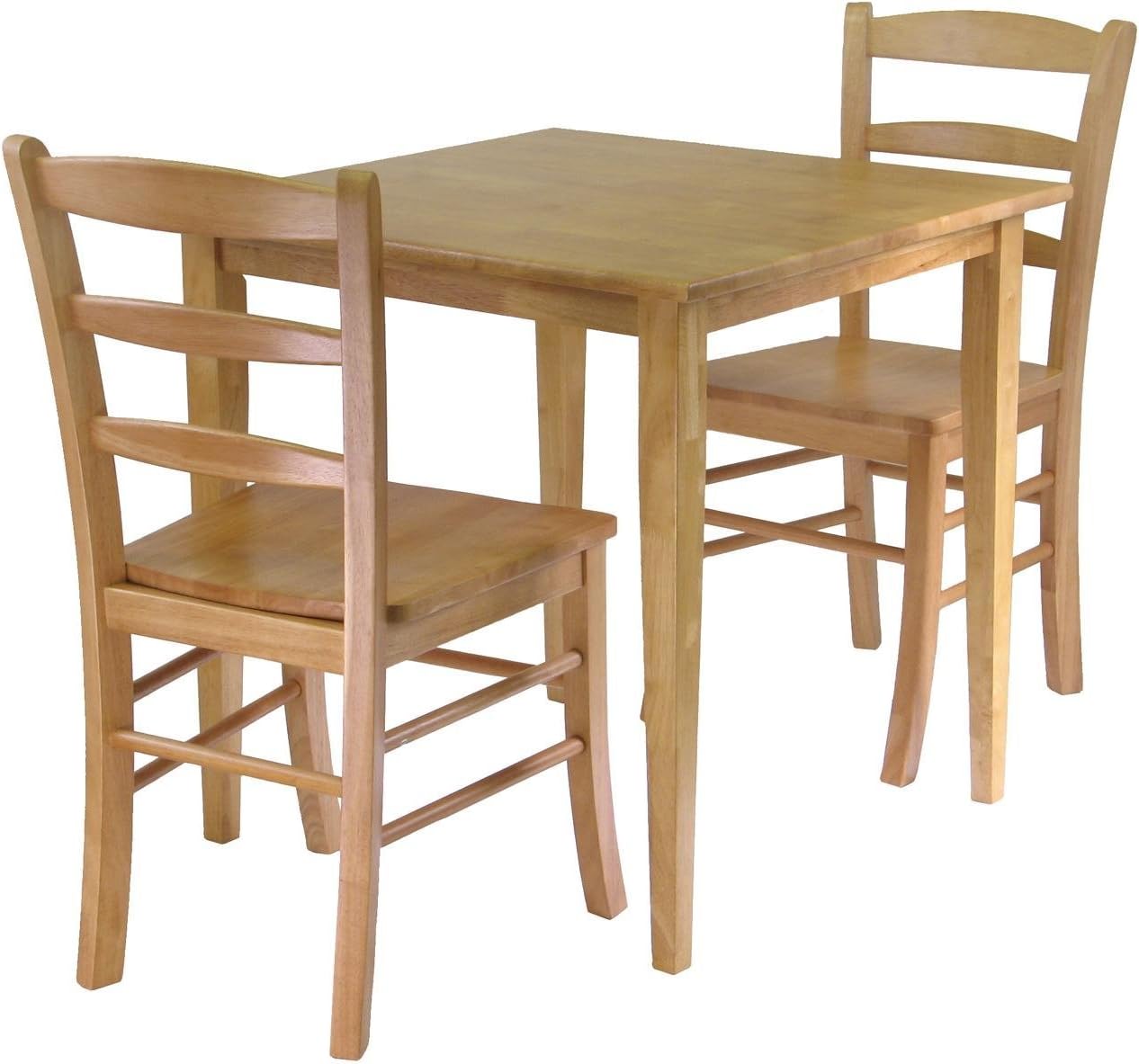 Winsome Wood Groveland 3pc Dining Set, Square Table with 2 Chairs