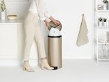 Brabantia NewIcon Pedal Bin 30 L Metallic Gold Soft Closure Removable Inner view 8