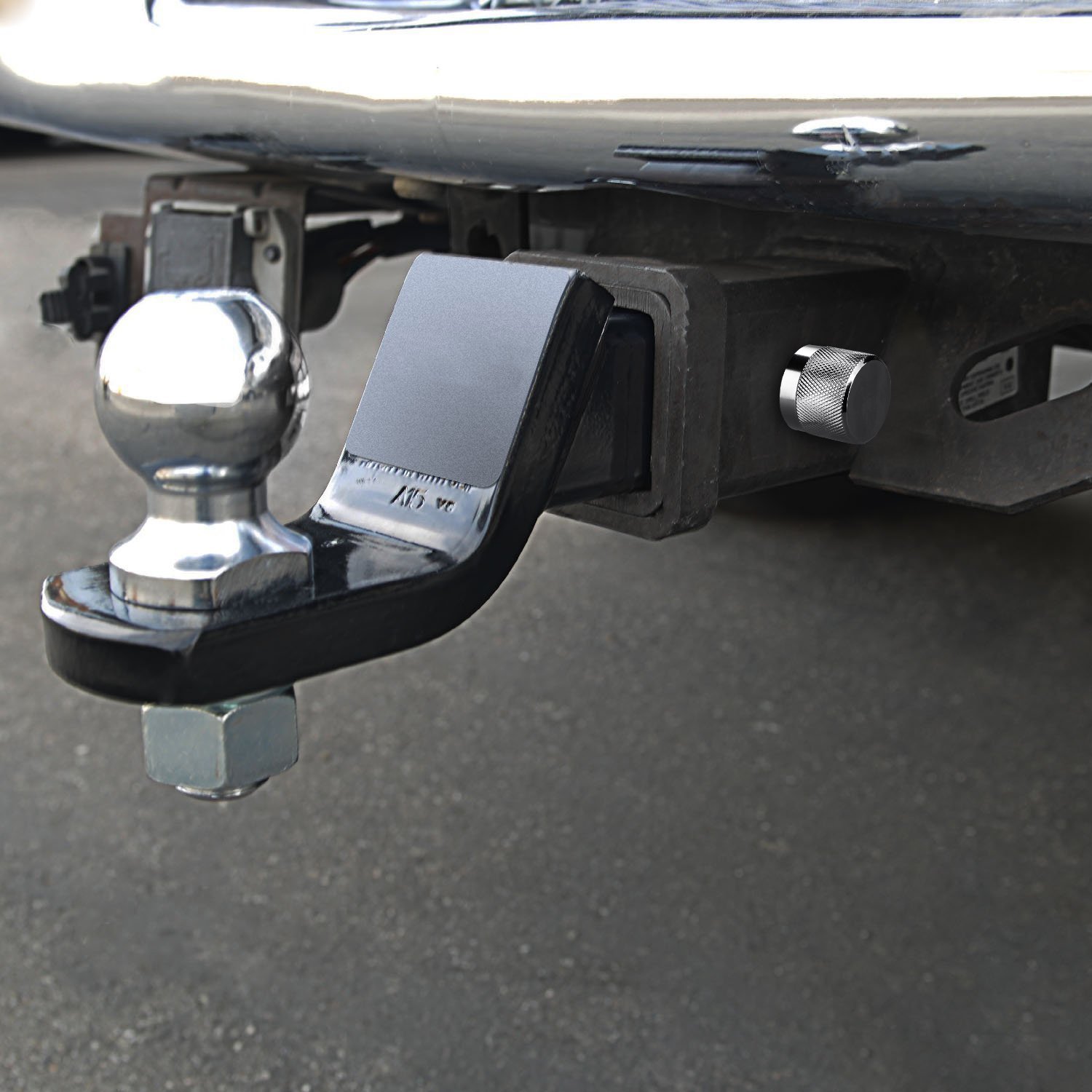 VETOMILE 5/8\'\' Locking Hitch Pin with Keys, Zinc Alloy, Steel and Rubber Cap for Weather Guard Protection