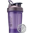 BlenderBottle Classic V2 Shaker Bottle Perfect for Protein Shakes and Pre Workout, 20oz, Full Color Purple