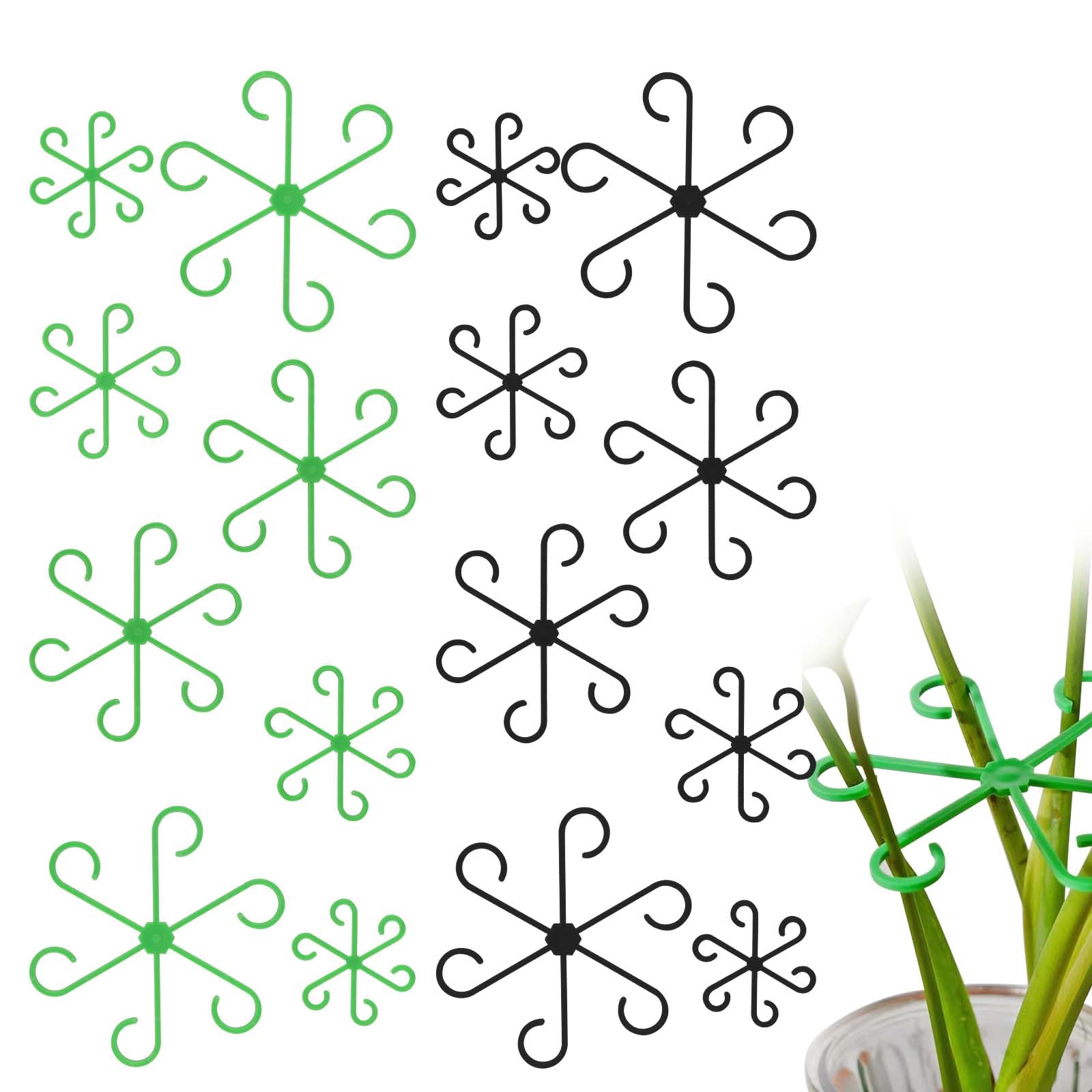 Pack of 16 Plant Support Shrub Holders, Plant Stem Holder, Plant Support Gripper, Plant Clips for Monstera Trellis and Alocasia, Tomatoes Hydrangeas