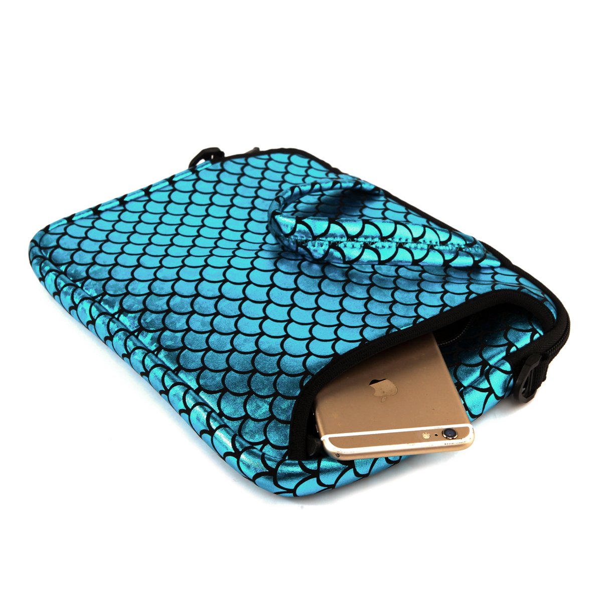Mermaid Scale Laptop Shoulder Bag For 10.5-Inch Tablets & Laptops – Cute Waterproof Neoprene Case - View #4