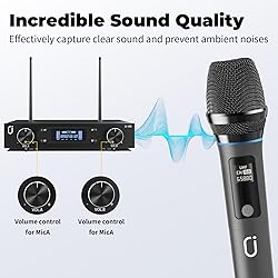 HWWR Wireless Microphones, Professional UHF