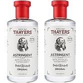THAYERS Original Witch Hazel Astringent with Aloe Vera, 12 Oz (Pack of 2)