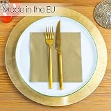 Talking Tables Soft Gold 2ply Paper Napkins 33cm x 33cm 100 Pack view 7
