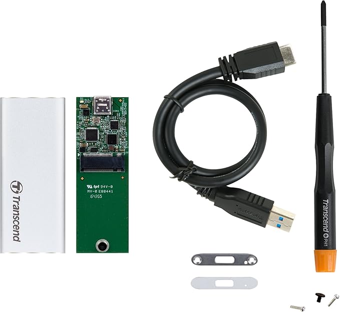 Transcend CM42 SSD Enclosure Plata: Amazon.es: Electrónica
