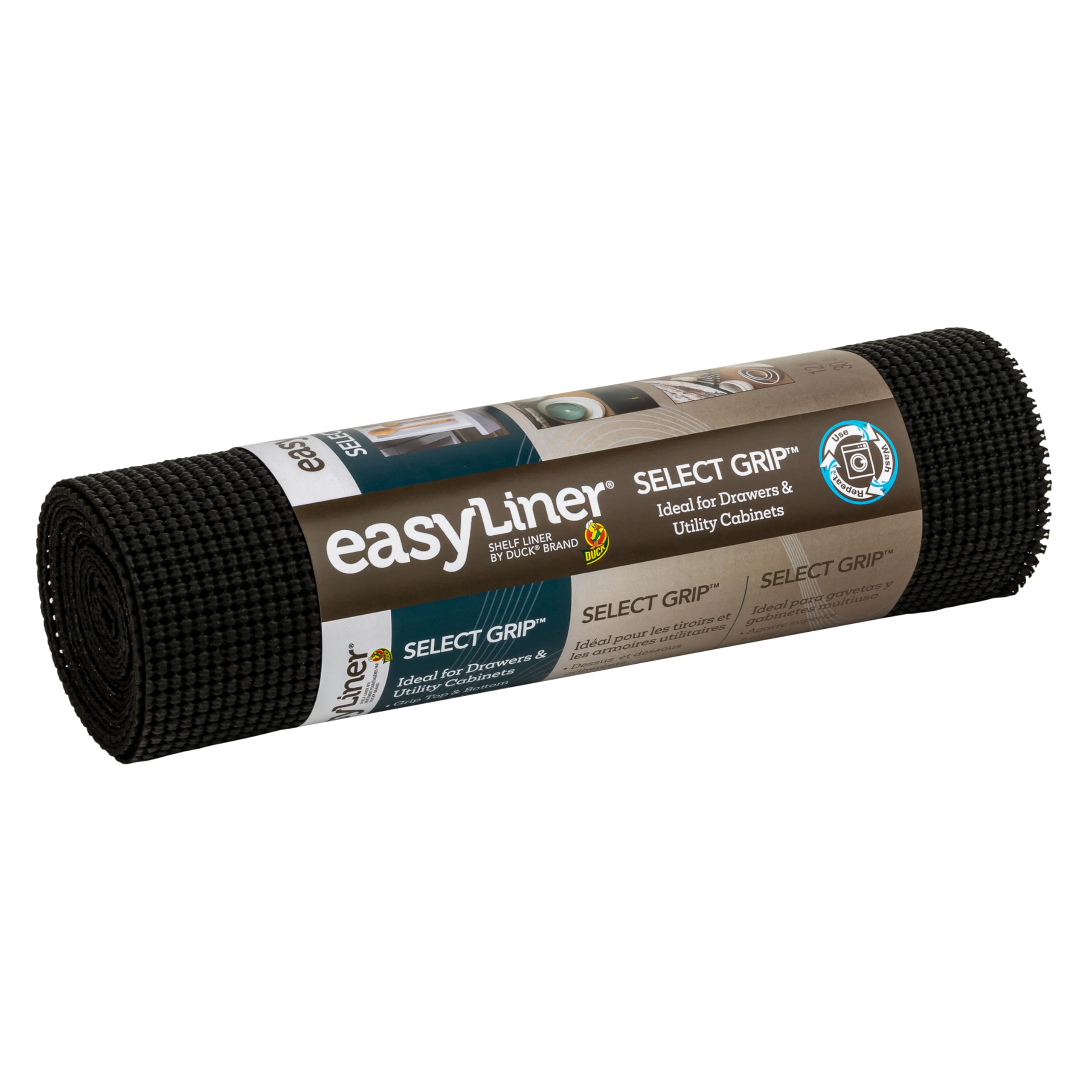 Canard 840944 NonAdhesive EasyShelf, sélectionnez Premium noir, 30 cm de large 10SquareFeet — image 1