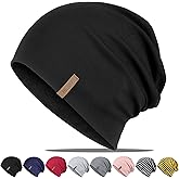 Slouchy Beanie for Women Cotton Beanies Hats Men Lightweight Soft Chemo Headwear Warm Skull Cap for All Seasons