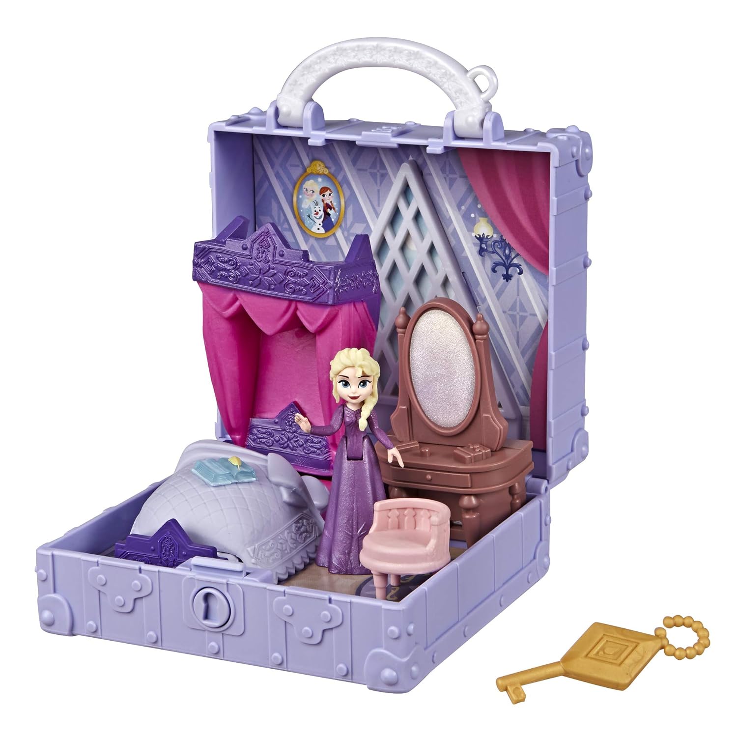 Buy Disney Frozen Pop Adventures Elsa S Bedroom Pop Up Playset With Handle Including Elsa Doll Diary Chair And Blanket Accessories Toy For Kids Ages 3 And Up Online At Low Prices In