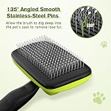 Pecute Cat and Dog Brush Self Cleaning Slicker Grooming Tool view 4