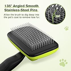 Pecute Self-Cleaning Slicker Brush for