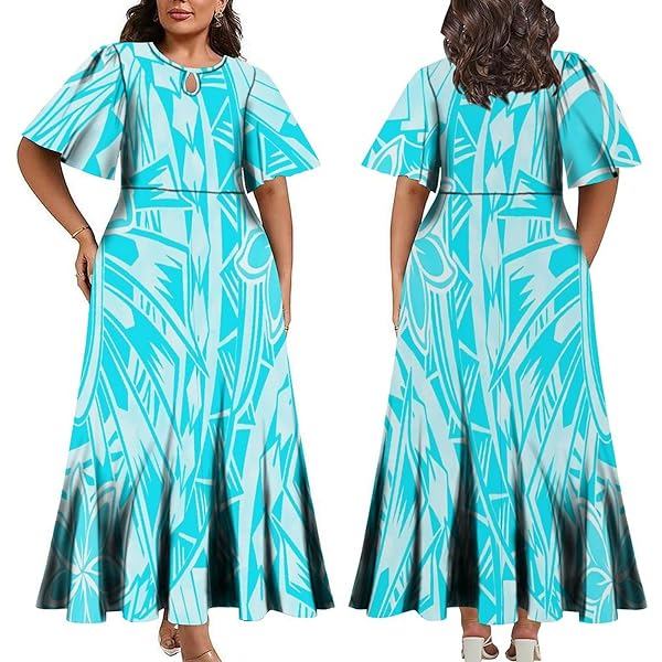 Amazon.com: Pacific Art Island Retro Patterns Fiji Island Style Women's  Fashion Evening Samoa Elegant Dress 2024 : Clothing, Shoes & Jewelry
