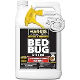 Harris Toughest Bed Bug Killer, Liquid Spray with Odorless and Non-Staining Extended Residual Kill Formula (Gallon)