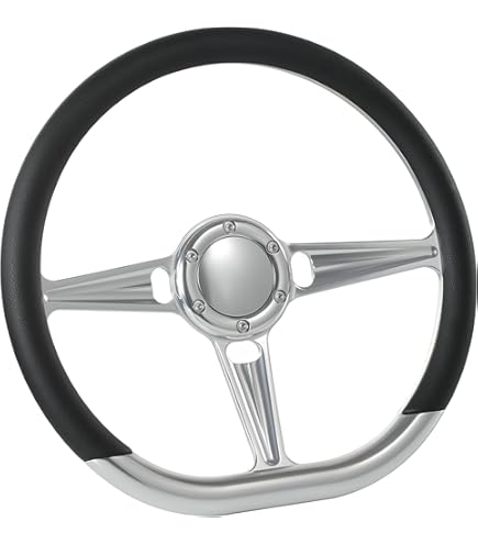 パーツ Billet Specialties Steering Wheels GTX01 Billet Specialties Steering Wheels GTX01 35cm : MOONEYES