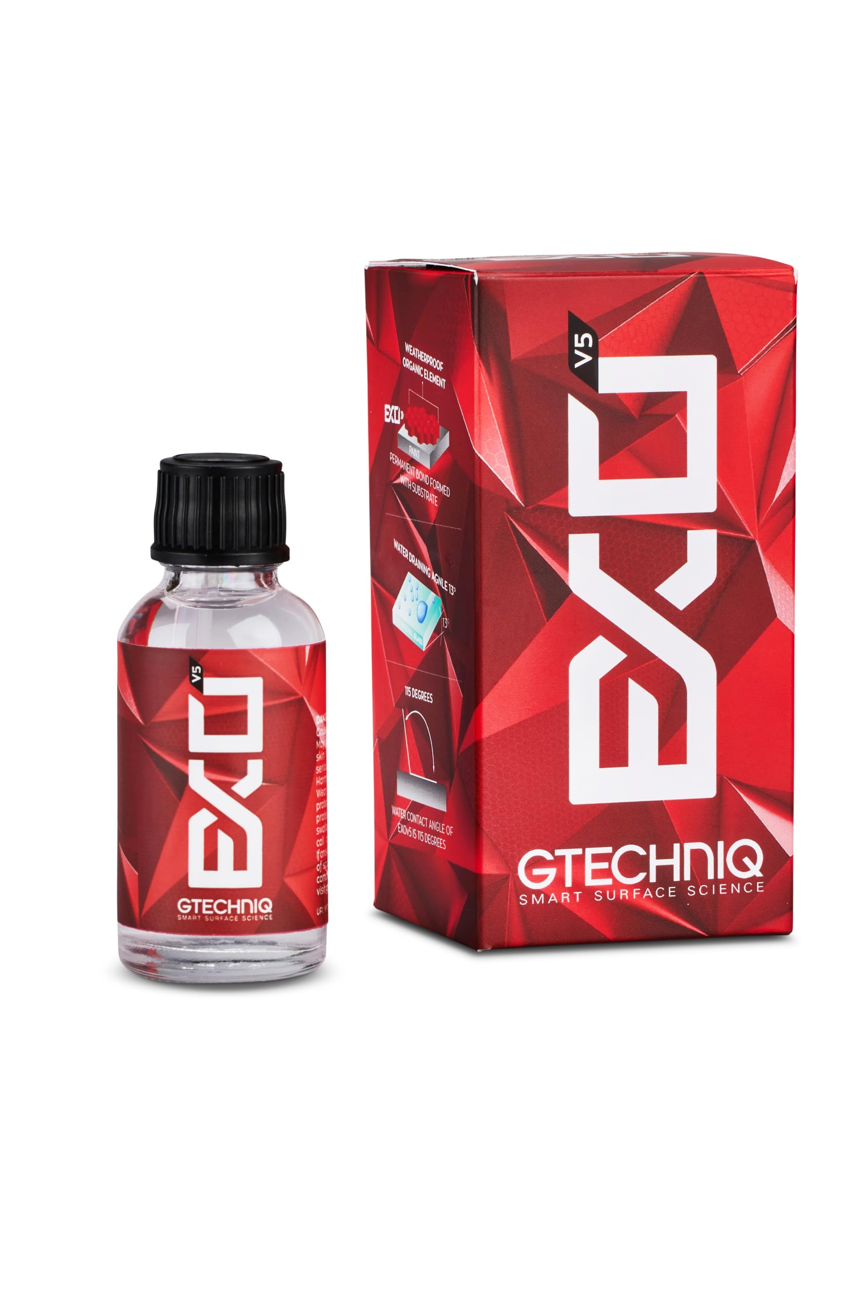 Gtechniq EXO Crystal Hydrophobic, 50ml | Ultra Hydrophobic Coating, Repels Water and Dirt, High Gloss Finish, Long-Lasting Protection