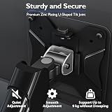 BONTEC Single Arm Monitor Desk Mount 13-32 Inch VESA 75/100 Tilts Swivels view 2