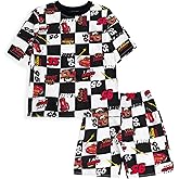 Disney French Terry T-Shirt and Shorts Outfit Set Infant to Big Kid Sizes (12 Months - 18-20)