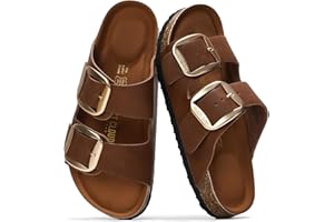 Project Cloud Genuine Leather Flat Sandals for Women 2025 Comfortable Beach Essentials Womens Sandals Memory Foam Vacation Essentials Slides for Women Footwear (Santorini)