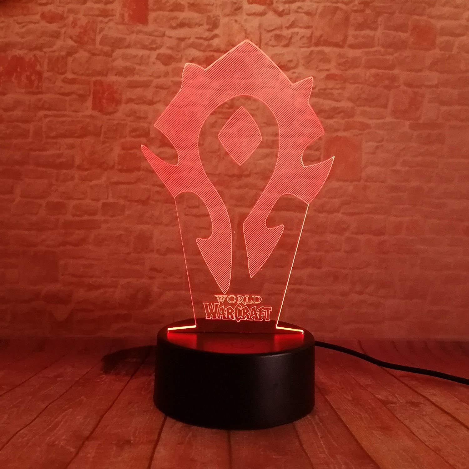 LED Lamp - World of Warcraft Horde Colour Changing USB Night Light