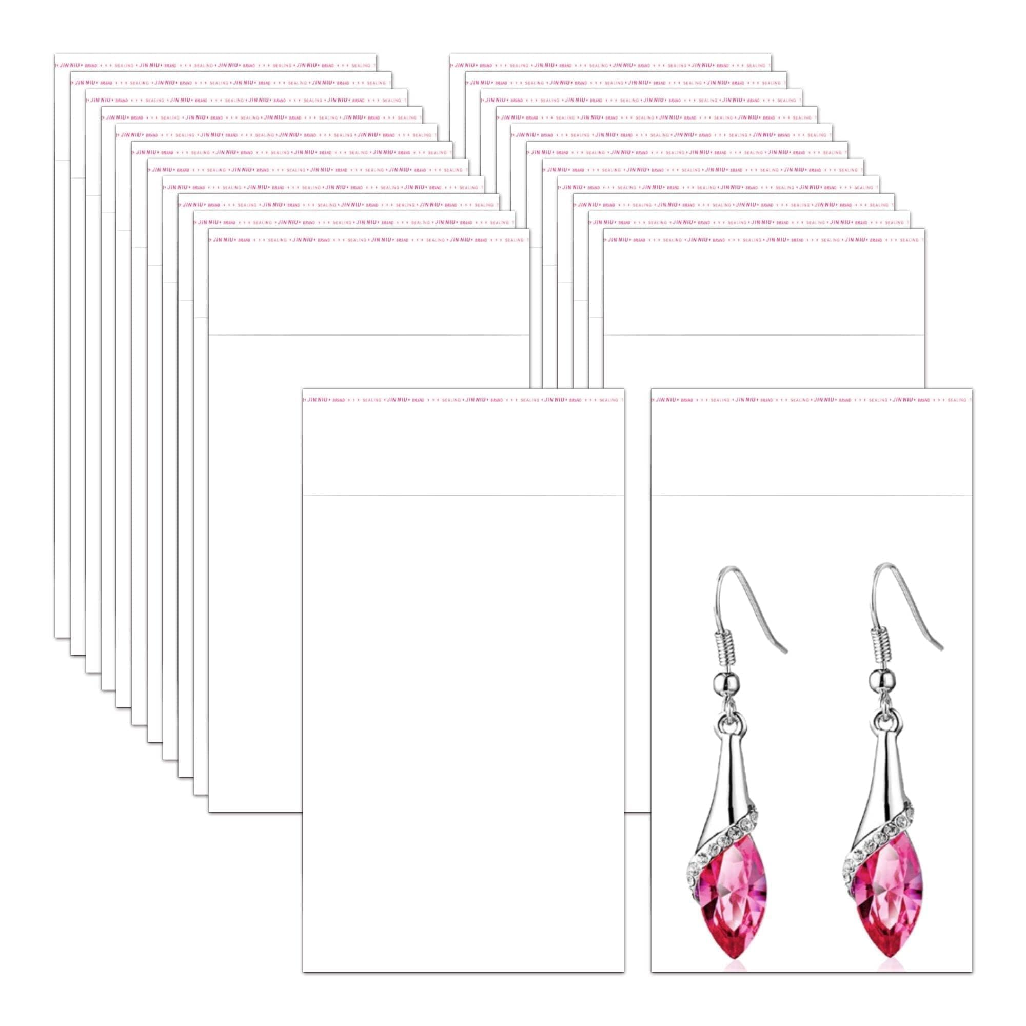 300pcs 2 x 3" Clear Plastic Cello Bags Self Sealing OPP Poly Bags Resealable Cellophane Bags 50µm for Jewelry Earrings Candies(8 Sizes for Choosing)