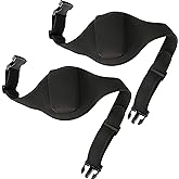 Frienda 2 Pack Mic Belt for Fitness Instructors,Black | Adjustable Microphone Waist Belt, Neoprene Mic Carrying Pouch, Transmitter Carrier, Adjustable Waist Strap