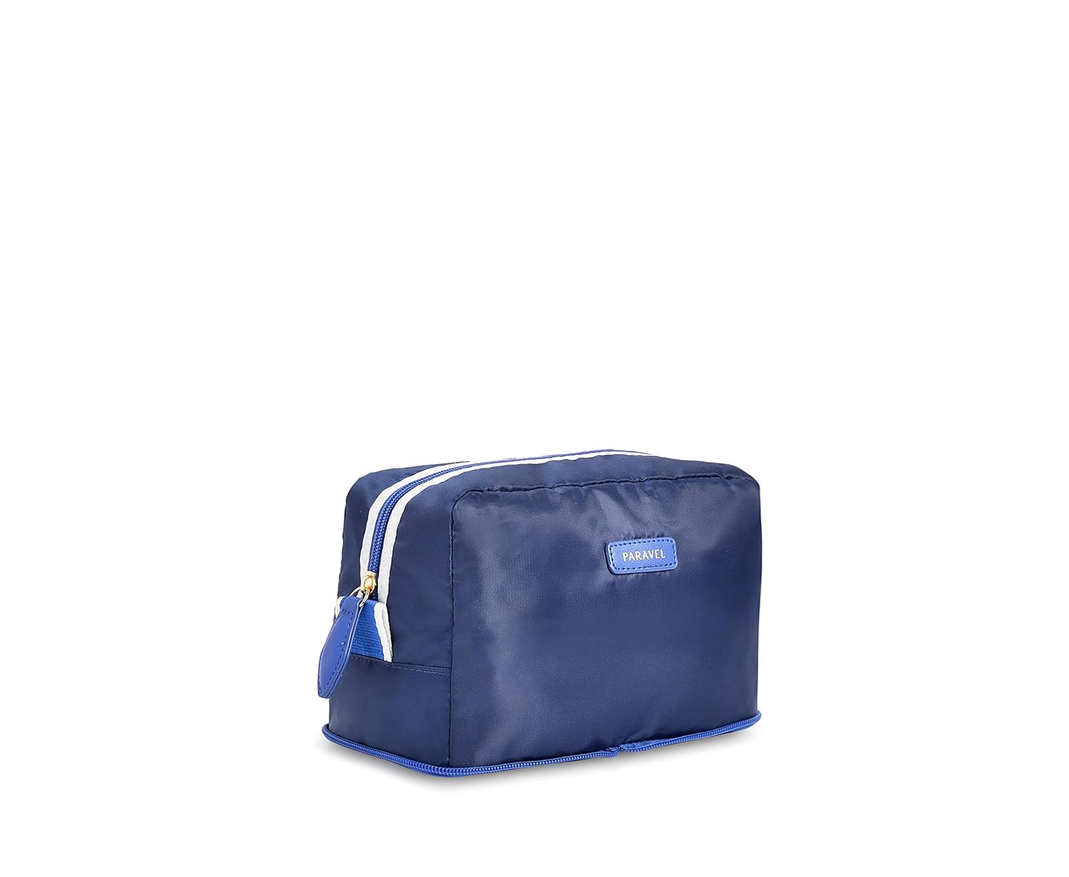 Paravel Fold Up Toiletry Bag | Scuba Navy | Lightweight, Foldable Travel Toiletry Bag, Portable Cosmetic Organizer | Water Resistant Nylon Makeup Pouch for Jewelry, Tech, Toiletries