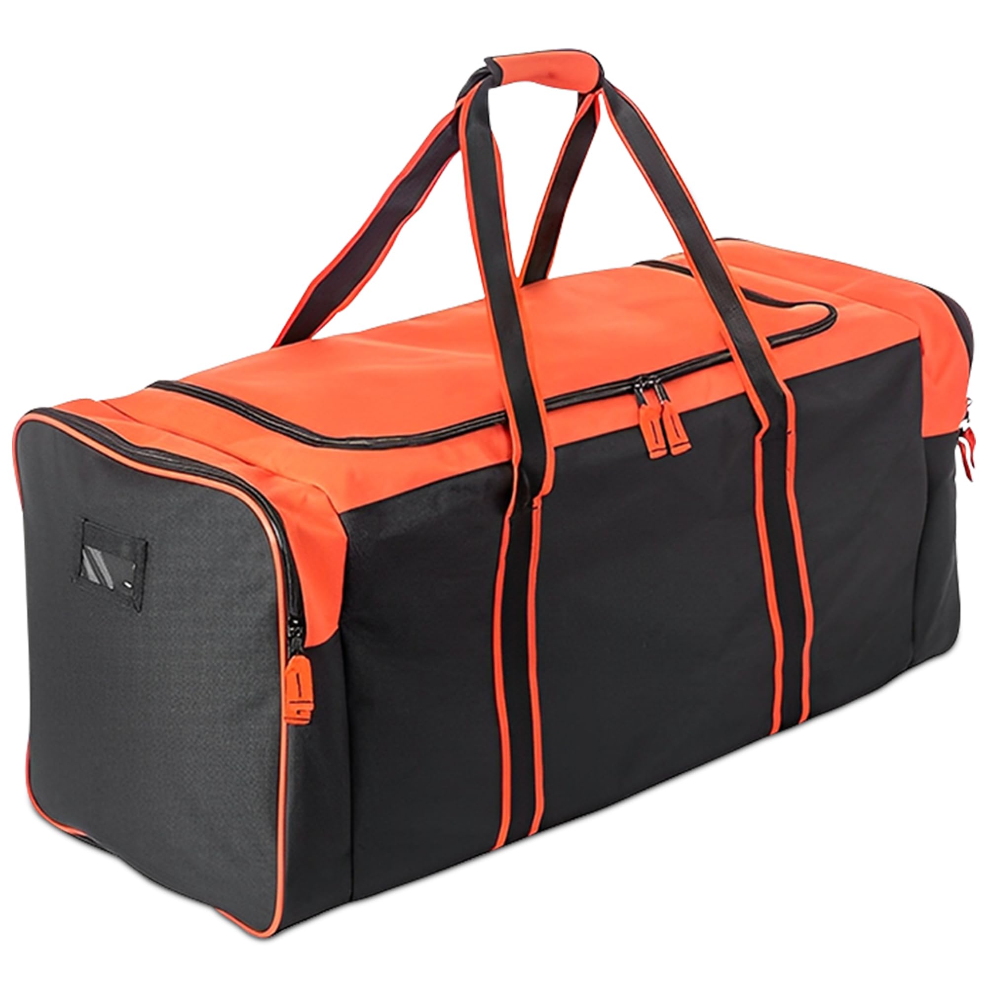 Photo 1 of ***BROKEN ZIPPER***Jetstream Heavy Duty Multi Pocket Large Sports Gym Equipment 3-Pocket Travel Duffel Bag (36 Inch, Orange)***BROKEN ZIPPER***