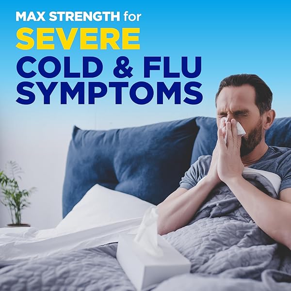 AMAZON BASIC CARE NIGHTTIME SEVERE COLD & FLU LIQUID, ORIGINAL, 12 FL OZ (PACK OF 1)
