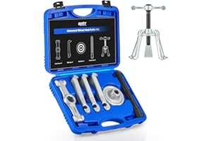 Orion Motor Tech Universal Hub Puller Tool, Master Brake Drum Puller with Adjustable Legs 7.6 in Maximum Bolt Circle, Heavy Duty Steel Wheel Hub Removal Tool for Most Car Truck Models