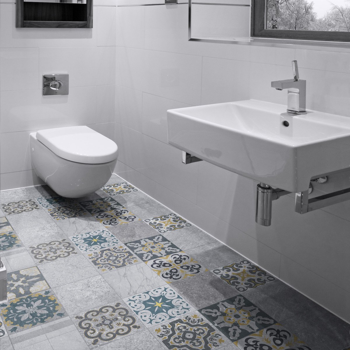 ambiance-live col-floor-rv-0562 Sticker, Multicoloured, 60 x 90 cm