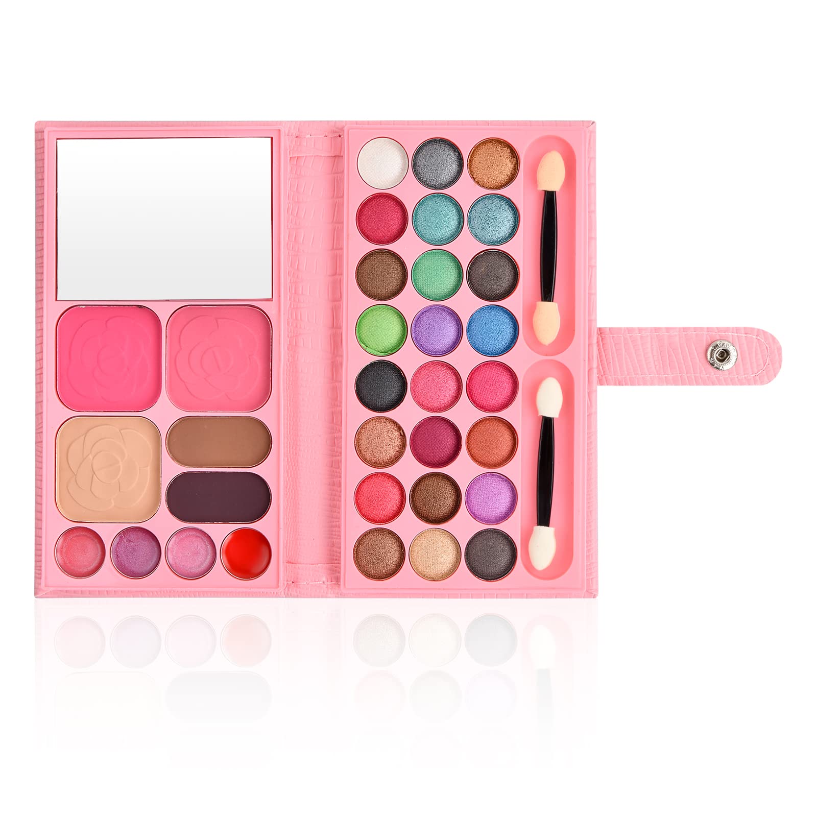Tinsellns Make Up Palette Eyeshadow Palette Makeup Palette Set Include Eyeshadows, Lipstick, Blush, Eyebrow Powder, Shading Powder, Small Makeup Brushes, Mirror