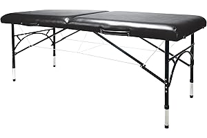 3B Scientific W60610MBK Aluminum Portable Table, Black