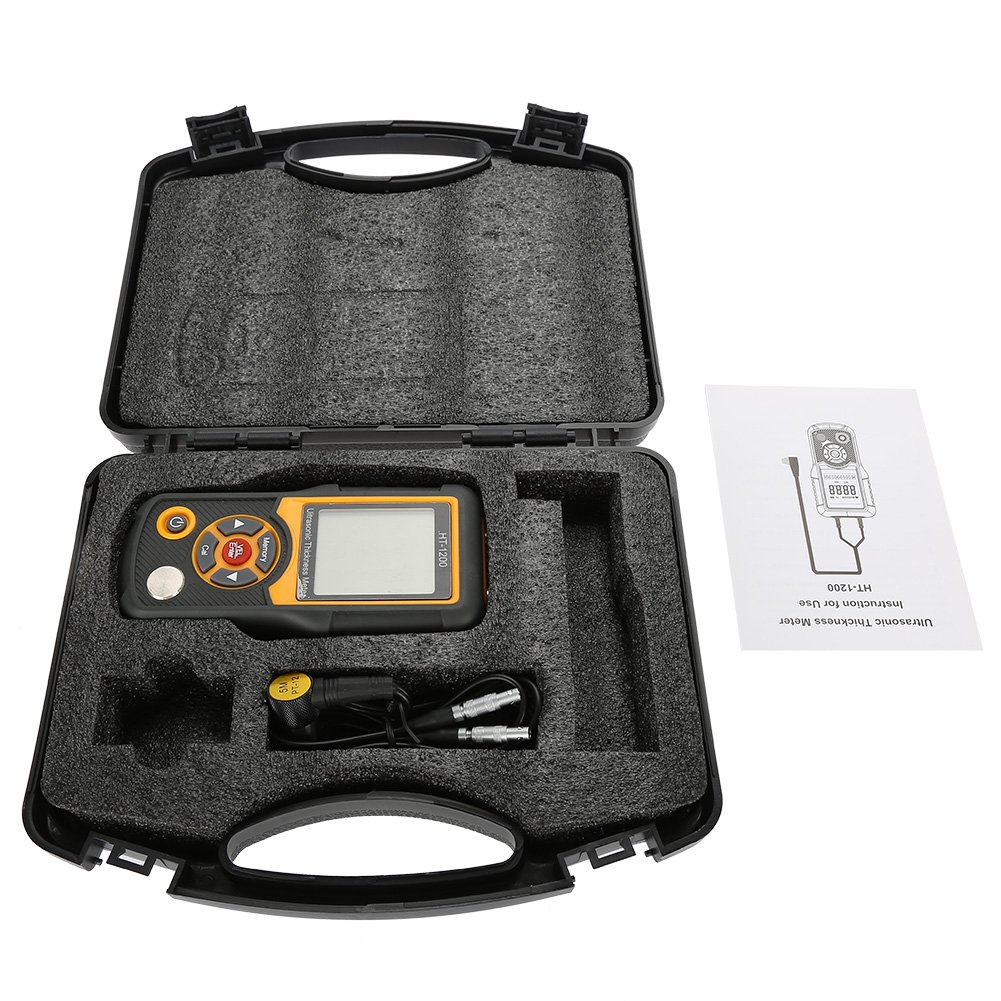 HT1200 Ultrasonic Thickness Gauge LCD Digital Meter Tester Measuring