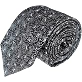 Trafalgar Men's Venom Spider Web Motif Novelty Silk Necktie